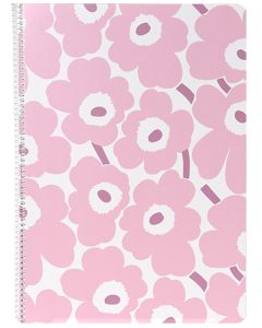 Kierrevihko A4/40L Marimekko Unikko vaaleanpunainen