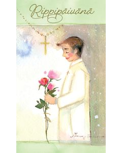 2-osainen rippikortti Minna Immonen