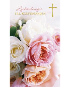 2-osainen rippikortti ruotsinkielinen Hallmark