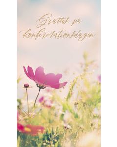 2-osainen rippikortti ruotsinkielinen Hallmark