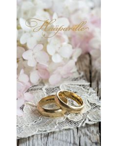 2-osainen hääkortti