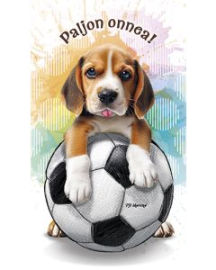 2-osainen lasten onnittelukortti