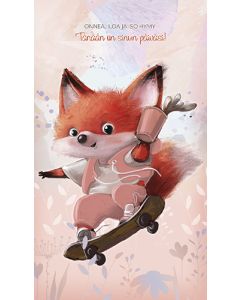 2-osainen lasten onnittelukortti