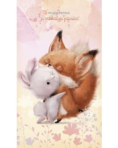 2-osainen lasten onnittelukortti