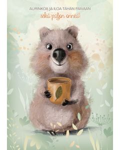 Postikortti lasten onnittelu