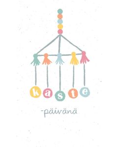 2-osainen kastekortti Hallmark