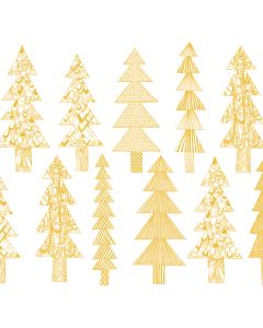 Pakettikortti Kuusikossa kulta Marimekko