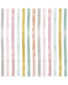 FLAMINGO FEVER STRIPE Lautasliina 33cm