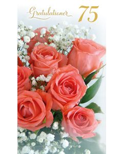 2-osainen onnittelu 75v ruotsinkielinen