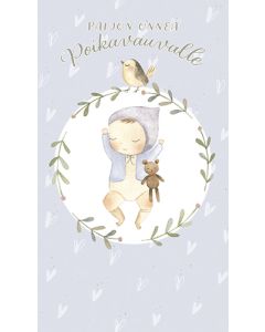 2-osainen vauvakortti poika