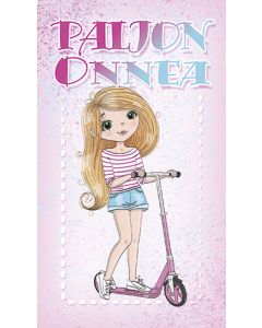 2-osainen lasten onnittelukortti