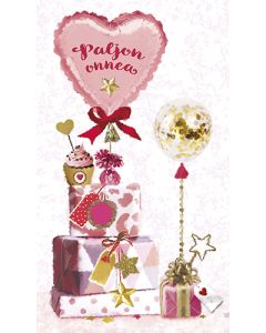 2-osainen lasten onnittelukortti