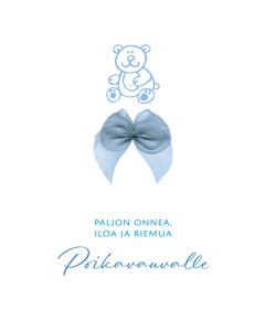 2-osainen vauvakortti poika