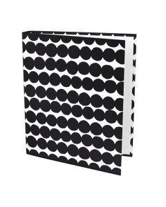 Rengaskansio 4 cm Marimekko Räsymatto mustavalkoinen
