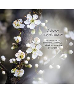 2-osainen adressikortti Syöpäpotilaat osanotto