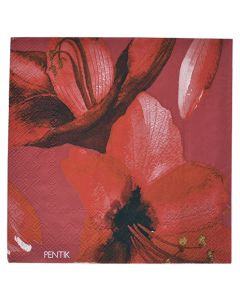 Servetti 33cm Pentik Amaryllis punainen