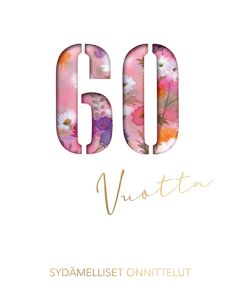 2-osainen onnittelu 60v