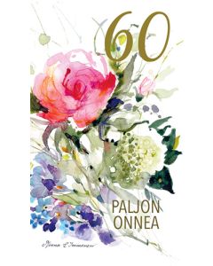 2-osainen vuosikortti 60v Minna Immonen
