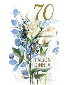 2-osainen vuosikortti 70v Minna Immonen