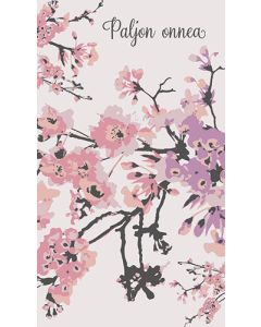 2-osainen onnittelukortti Merja Palin