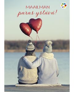 Ystävänpäiväkortti Suomen Syöpäpotilaat postimaksu maksettu