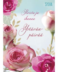 Ystävänpäiväkortti Sylva postimaksu maksettu