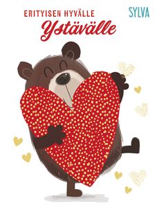 Ystävänpäiväkortti Sylva postimaksu maksettu