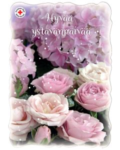 Ystävänpäiväkortti Suomen Punainen Risti postimaksu maksettu