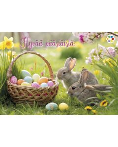 Pääsiäiskortti Suomen Syöpäpotilaat postimaksu maksettu