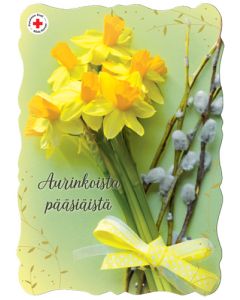Pääsiäiskortti Suomen Punainen Risti postimaksu maksettu