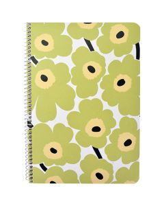 Kierrevihko A5/40L Marimekko Unikko vaaleanvihreä