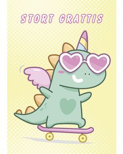 Postikortti lasten onnittelu ruotsinkielinen