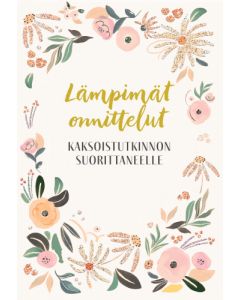 2-osainen kortti kaksoistutkinto Hallmark