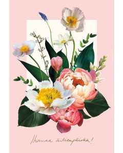 2-osainen äitienpäiväkortti Garden by Uhana