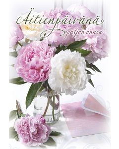 2-osainen äitienpäiväkortti