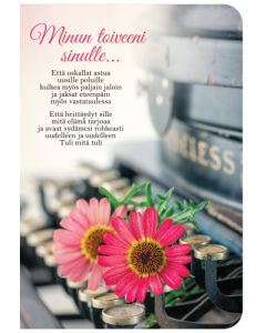 2-osainen kortti Anna-Mari West