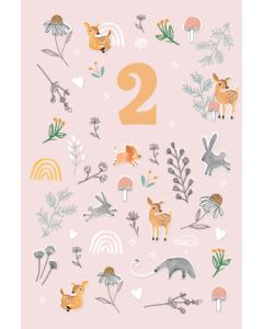 2-osainen lasten onnittelukortti 2v Hallmark