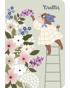 2-osainen kortti Lulu-Helina ruotsinkielinen