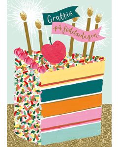 Postikortti Louise Tiler ruotsinkielinen