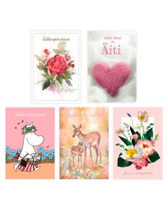 Äitienpäiväkorttilajitelma 20 kpl