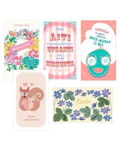 Äitienpäiväkorttilajitelma 20 kpl