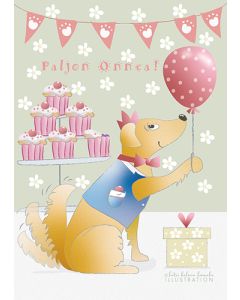 Postikortti lasten onnittelu Katri Kuusela