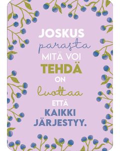 Postikortti Hidasta Elämää