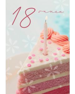 2-osainen onnittelukortti 18v Hallmark
