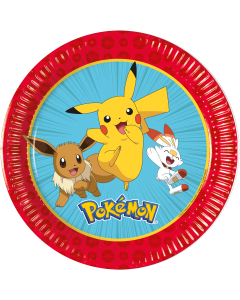 Lautanen 20cm Pokemon 8 kpl