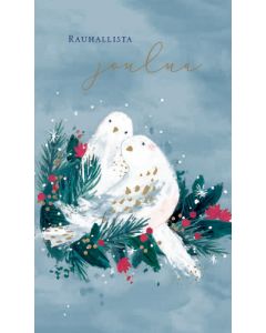 2-osainen joulukortti