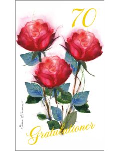 2-osainen vuosikortti  70v Minna Immonen ruotsinkielinen