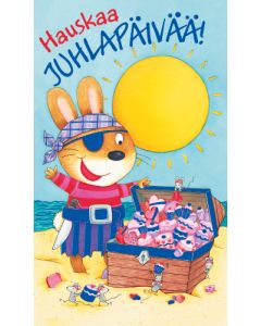 2-osainen lasten onnittelukortti