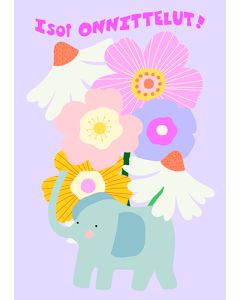 Postikortti lasten onnittelu Iisa Nuorttila