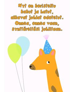 Postikortti lasten onnittelu Iisa Nuorttila